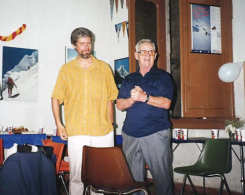 Gerardo Watzl y Marcos Couch en una reunion del CABA 1998. Foto: Guillermo Martin.
