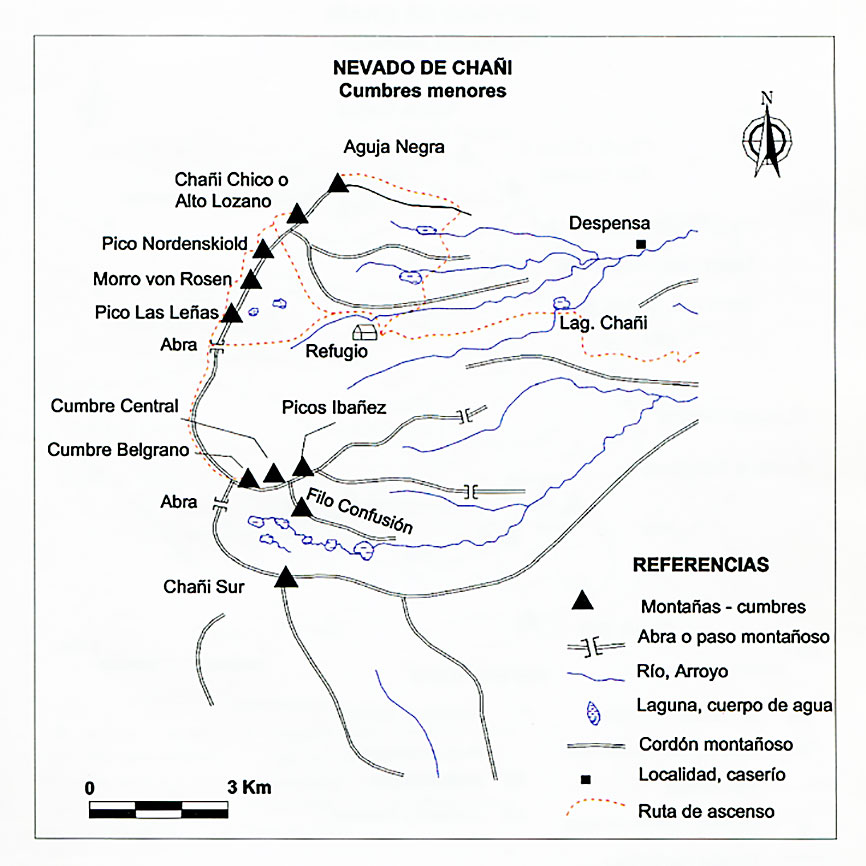 Croquis de ascensión al Chañi. Libro del Nevado de Chañi, de Emilio González Turu y Christian Vitry