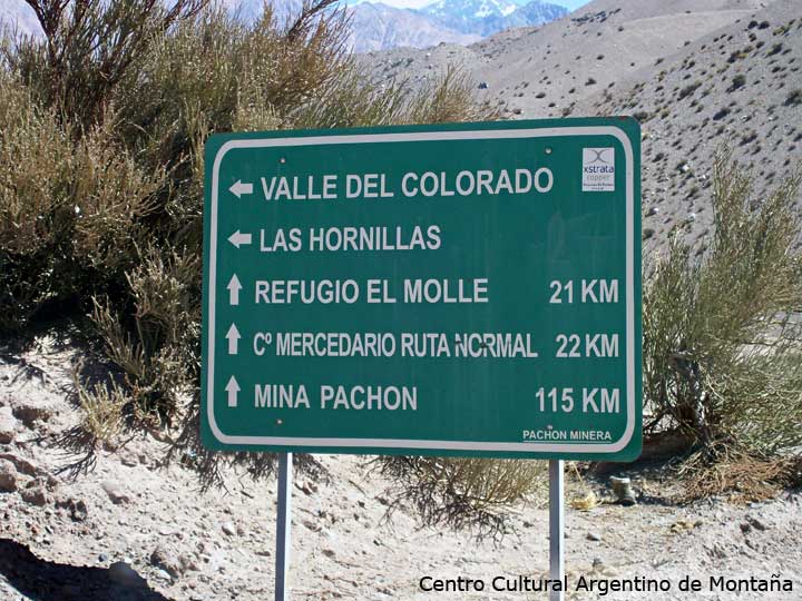 Entrada en el Camino desde Barreal. Cerro Mercedario, San Juan. Foto: Guillermo Martin