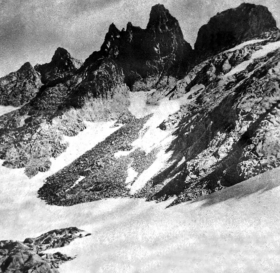 Cima principal del Cerro López, Río Negro, 1938. Foto: Federico Fino