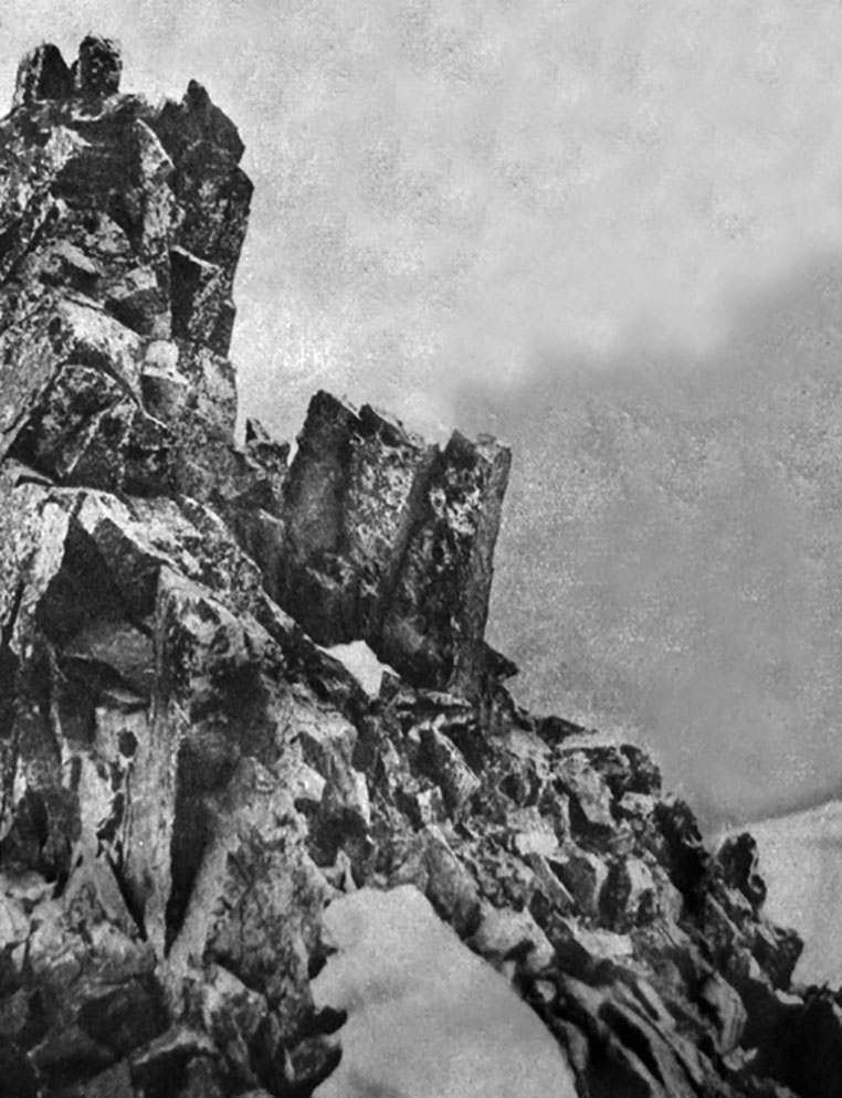 Pico Norte del Cerro López, Río Negro, 1938. Foto: Federico Fino