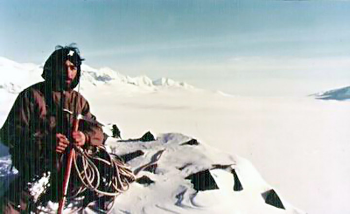 Olivieri en los Hielos Patagónicos, 1961. Foto. Bartolomé Olivieri