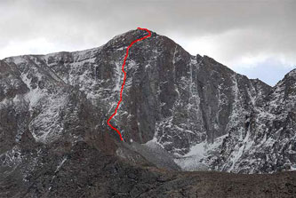 Nueva ruta a la pared sur del Chañi Chico.