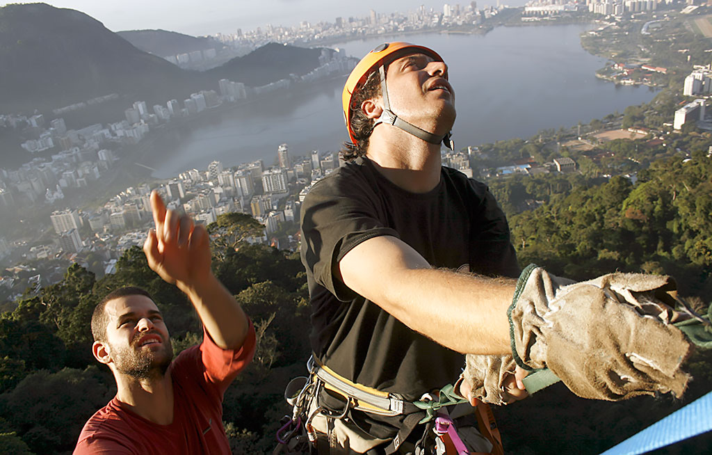 Rodrigo Vale y Pablo Toranzo, quienes escalarán en Cochamó