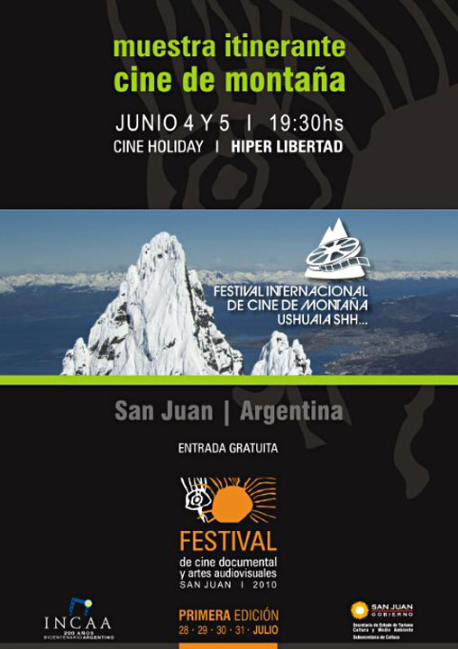 Cuarta edición del Festival Internacional de cine de Montaña Ushuaia Shh, Tierra del Fuego