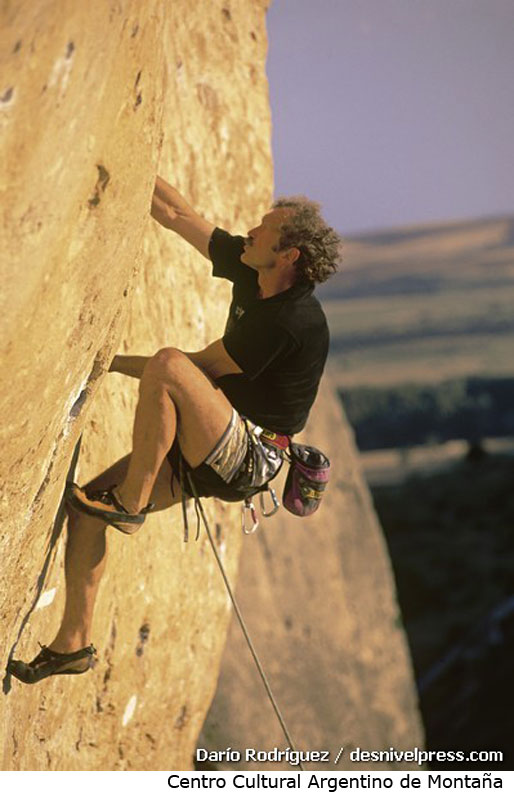 Kurt Albert escalando