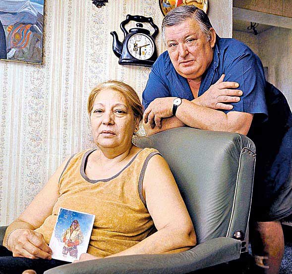 La madre de Federico Campanini y su esposo, que falleció tres meses después