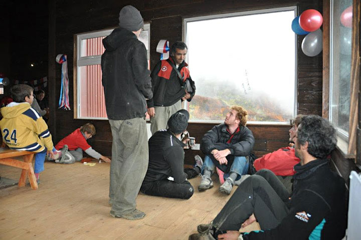 Refugio de Agostino Rocca, en Paso de la Nubes, Bariloche. Foto: Club Andino Bariloche