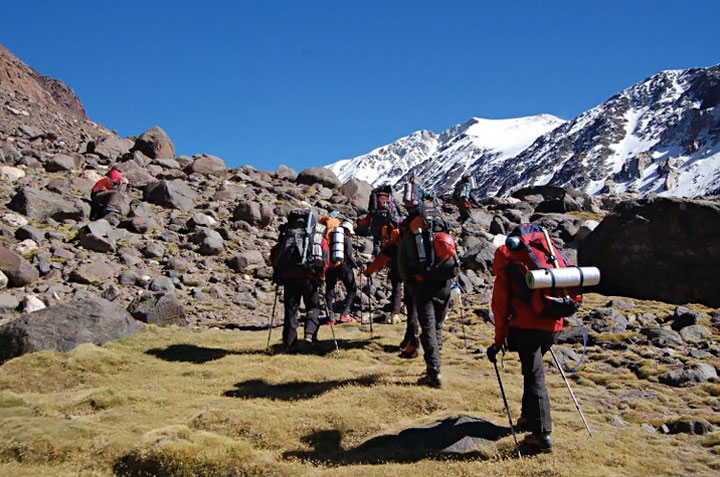 Durante el ascenso al Nevado de Cachi. Expedici&oacute;n Bicentenario. Foto: Christian Vitry
