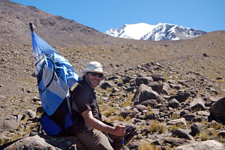 Christian Vitry, uno de los jefes de Expedici&oacute;n al Nevado de Cachi, Salta.