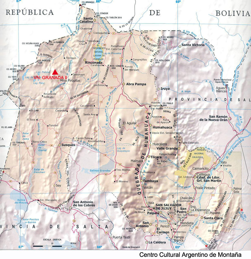 Ubicación del Cerro Catedral, Provincia de Río Negro, Argentina