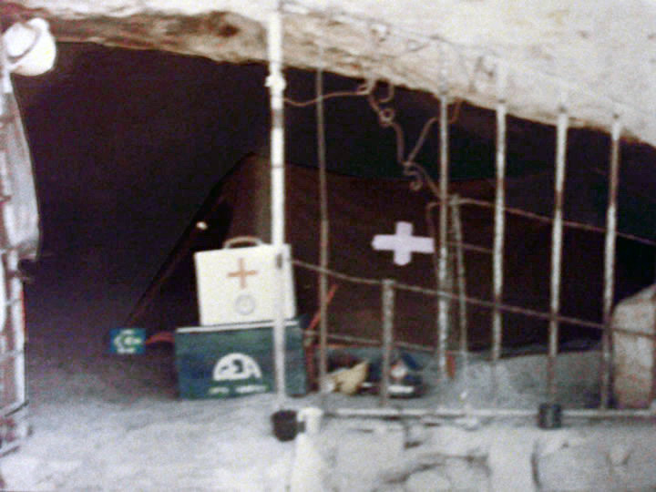 Hospital móvil de la expedición a Caverna de las Brujas, Mendoza. Foto: Luis Carabelli