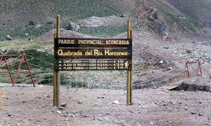 Entrada al Parque Provincial Aconcagua, Mendoza