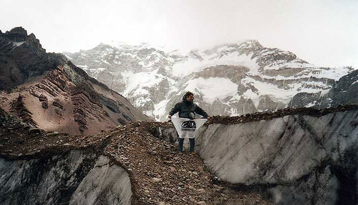 Glaciar Horcones inferior